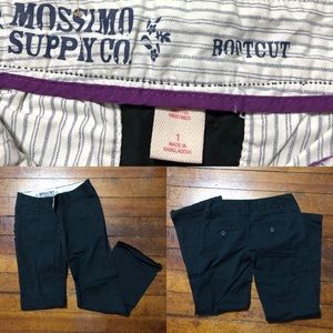 Size 1 Black Mossino Supply Co Pants